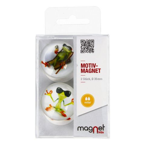 Magnesy Magnet Żaby, 2szt 3.5cm